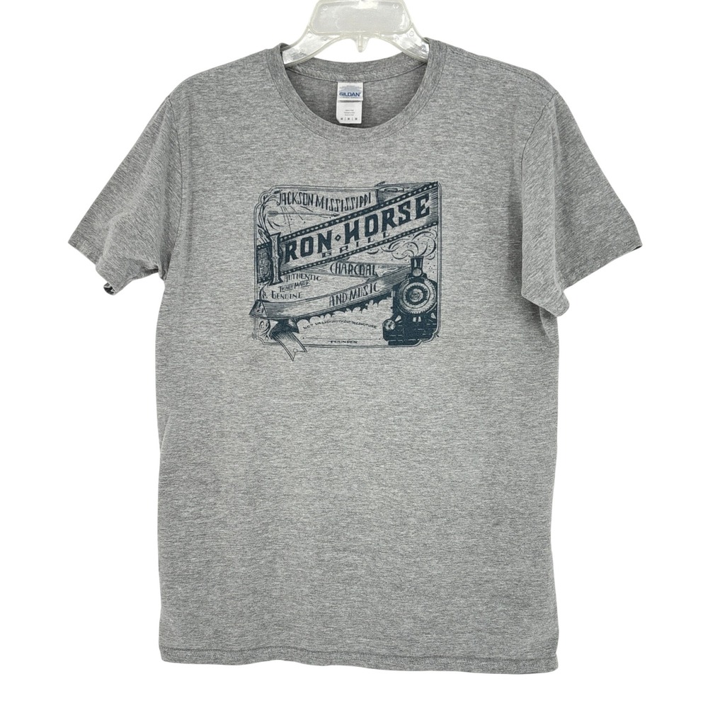 Iron Horse Grill Jackson Mississippi Graphic Music T Shirt Gray Mens M